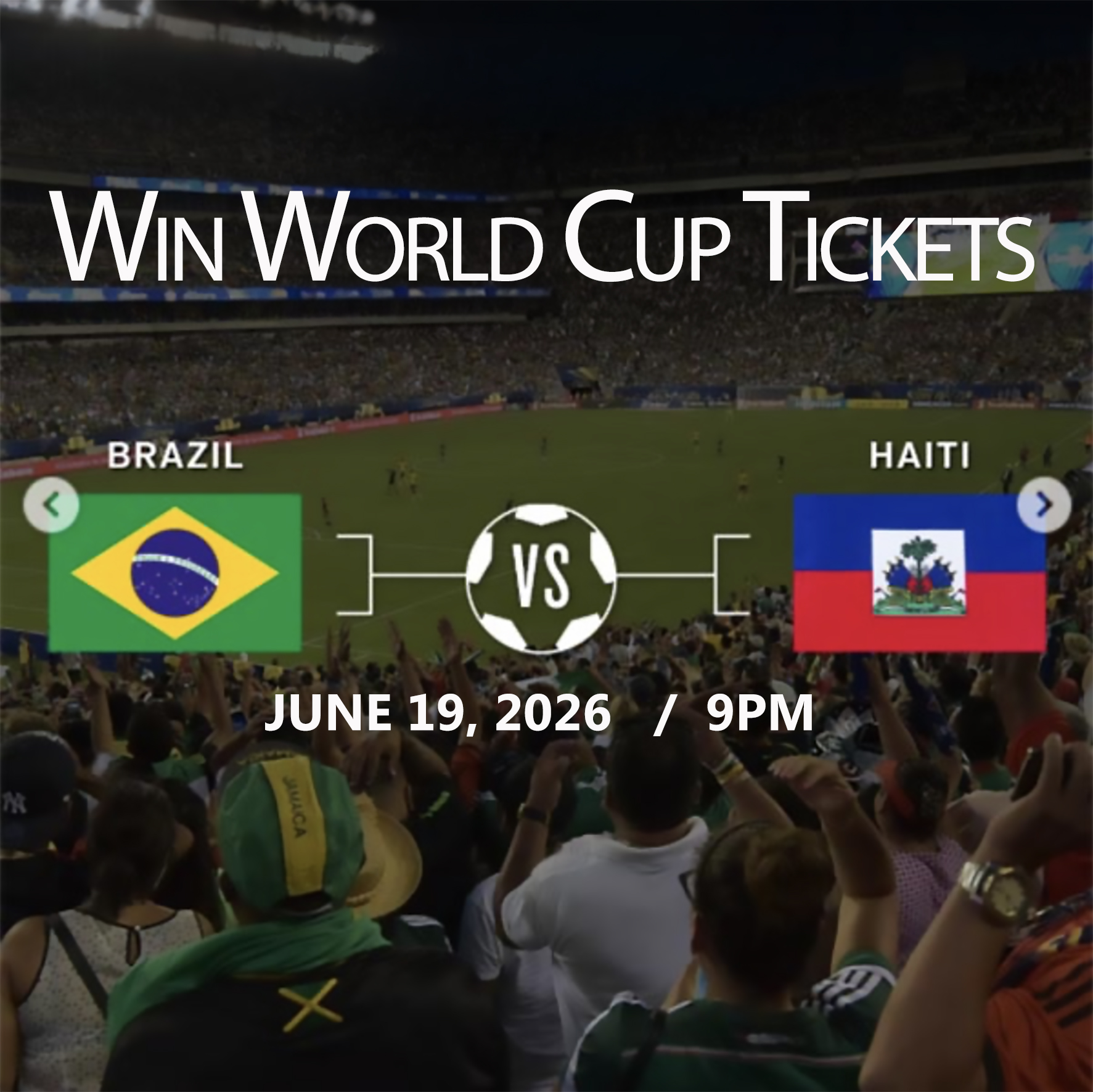 FIFA World Cup Ticket Raffle!
